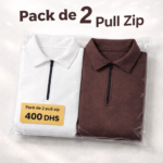 Pack: Deux Polo Zip au Choix